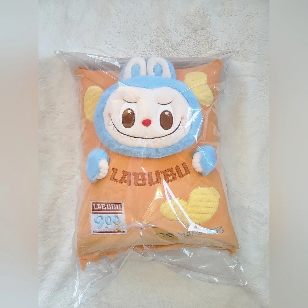 Labubu Wacky Mart Chips Pillow Plush – Pop Mart, BNIB